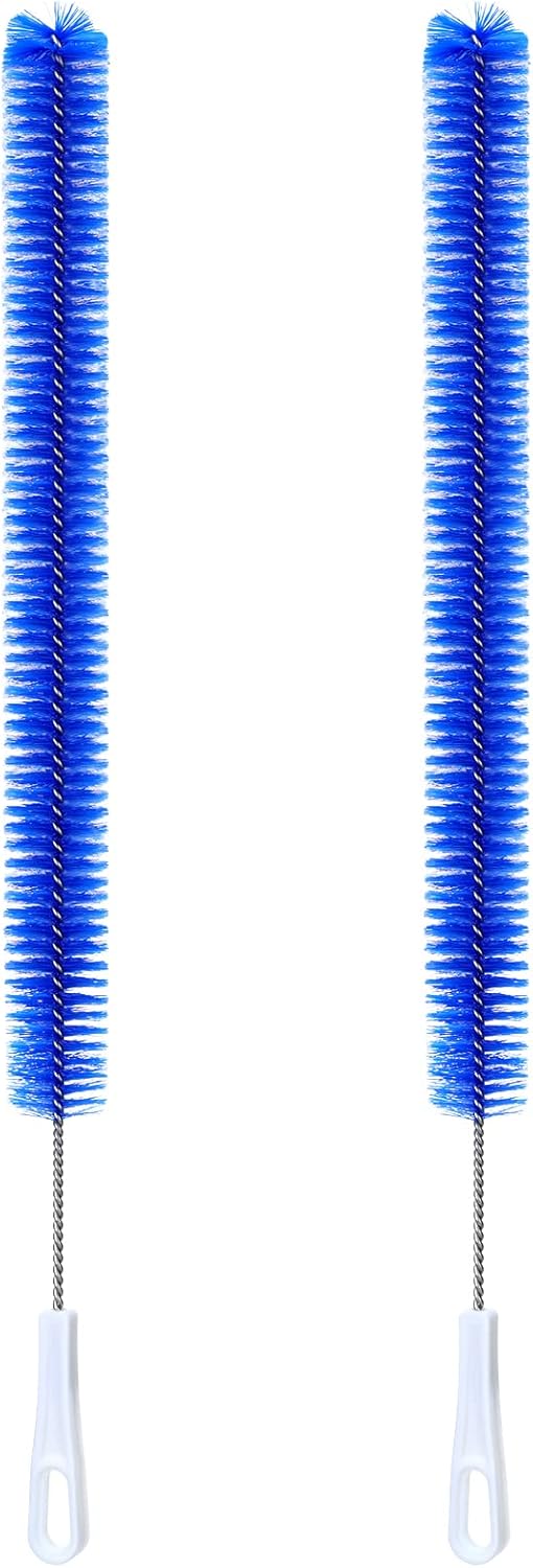2 Pcs Drain Cleaner Brush, 15 Inches Extra Long Handle Scrub Cleaner for Kitchen, Pipes, and Dishwasher
