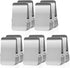 BURLIHOME Large Chip Bag Clips - 10Pcs Stainless Steel Heavy Duty Clamps with Anti-Slip Rubber for Food and Paper
