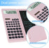 Scientific Calculators for Middle School & High School, Solar and Battery Power with Notepad, 10 Digits Digital (Pink)