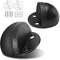 Door Stopper, Self Adhesive Floor Door Stop for Bottom of Door, Black Rubber Bumper, 2 Pack
