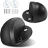 Door Stopper, Self Adhesive Floor Door Stop for Bottom of Door, Black Rubber Bumper, 2 Pack