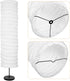 (8.65" 8.65" 37.34") Rice Paper Floor Lamp Shade Replacement - Nordic Japandi Style Standing Lamp Cover No Base