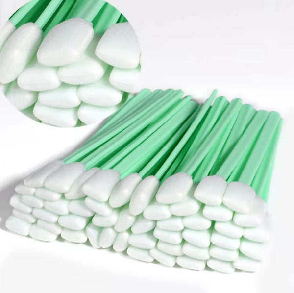 200 PCS Professional Foam Cleaning Swab Sticks - Dust-Free Cleaning Sponge Tip Swabs for Lab & Optical Equipment