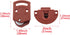 2Pairs Old-fashioned Wardrobe Sliding Door Roller Gear Track Panel Internal Kit, Furniture Sliding Door Pulley Accessories by HJGarden
