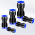 120 Pcs Straight Push Connectors - 4 6 8 10 12 mm Air Hose Fittings Quick Release Pneumatic Connectors