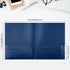 Fulmoon 48 Pack Plastic Folders, Heavy Duty File Folders with 2 Pockets, Fit Letter Size Paper, Navy Blue