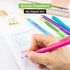 WallDeca Colored Gel Pens Set - 12 Count - Fine Point Gel Pens for Note Taking and Everyday Writing