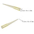 Eowpower 1000 Pieces Clear Yellow 200UL Laboratory Lab Plastic Liquid Pipette Pipettor Tips