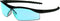 MCR Safety DL113 Dallas Safety Glasses - Polished Black Frame, Light Blue Lens