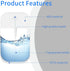 4 PCS 50 ML Clear Spray Bottles, Portable Refillable Plastic Perfume Atomizer Vials for Perfume, Moisturizing Water,
