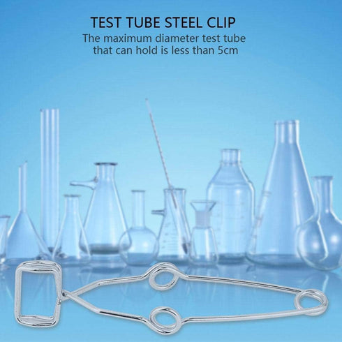 5PCS Spring Test Tube Holders Steel Clip Clamp Holder, 14.5cm Length for Standard Test Tubes