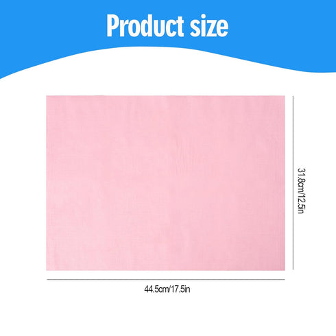 Volokitx 90-Pack (13" 18") Disposable Dental Bibs x Pink Absorbent Surface Bibs with Waterproof Backing for Tattoo
