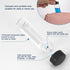 12 Pack of 3 inches, 30 ML Clear Glass Bottles, Storage Container Sample Cosmetic Vials with Black Caps