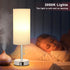3 3000/4000/5000k Hong-in Nightstand Lamp with Color Modes - White Lamp for Bedroom with USB-C USB-A Charging Ports