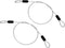 PATIKIL 1/8" Dia Vinyl Coated Stainless Steel Cable with Loops, 2 Pcs