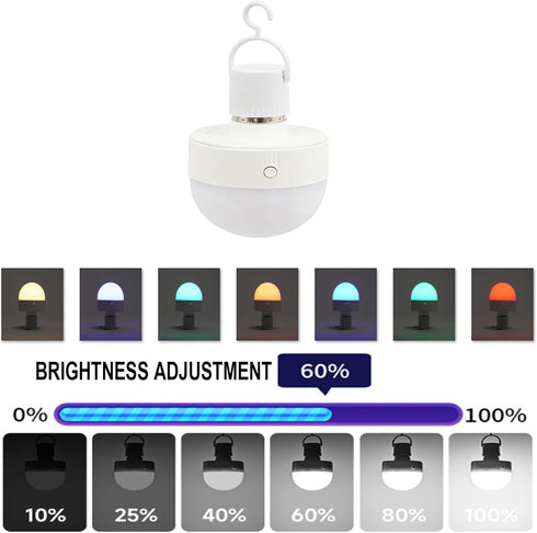 choayun E26/E27 3 Bulb 30/60/120 2000mAh Bulb 5W E26 Dimmer Rechargeable Color Light with Remote Control & Minutes