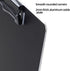 Black Metal Two Clips Clipboards, A4/Letter Size (9.5" X 12.6"), Aluminum Clipboard with Shoulder Strap for Office