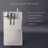 Pocket Protector, Leather Pen Pouch Holder Organizer for Shirts, Holds 5 Pens, Thick PU Leather, White, 2 Per Pack