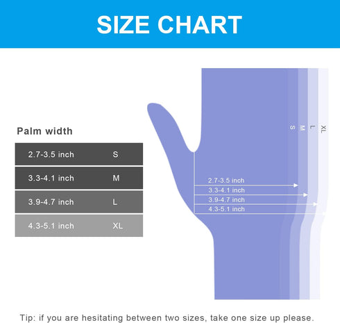 FINITEX Nitrile Disposable Gloves, Medical Exam Gloves - 100/1000 PCS Latex-free Examination Purple Chemo Gloves