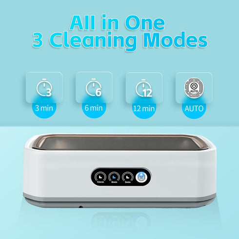 50kHz 3 22 oz Straps,304 Ultrasonic Jewelry Cleaner, Professional Portable Jewelry Cleaner Ultrasonic Machine