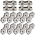 1/8 Inch M3 Stainless Steel Duplex 2-Post Cable Clamp, Wire Rope Clip Cable Clamp, Pack of 14