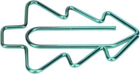Tree Shaped Paper Clips, 100Pcs Mini Cute Hollow Electroplated Metal Clips for Document Sorting
