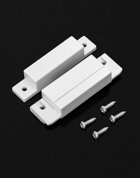 QWORK MC-31 Wired Surface-Mounted NC Magnetic Door Window Contact Sensor Alarm, Pack of 5
