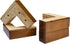 TCHOSUZ Solid Wood Furniture Legs, 4 Pack Walnut Corner Legs (2 Inch Height)