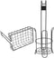 SOPOTUTU Metal Roll Paper Rack Iron Mesh Tissue Holder Freestanding Vertical Toilet Paper