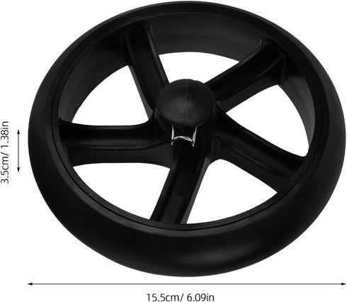 2Pcs VOSAREA Laundry Cart Wheels Lightweight Grocery Cart Wheel Replacement for with Unique Stair Climbing Design