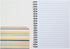 Paper Junkie 6 Pack 5x7 Spiral Notebooks with Pocket, Small Lined Journals with Elastic Closure for School, Work