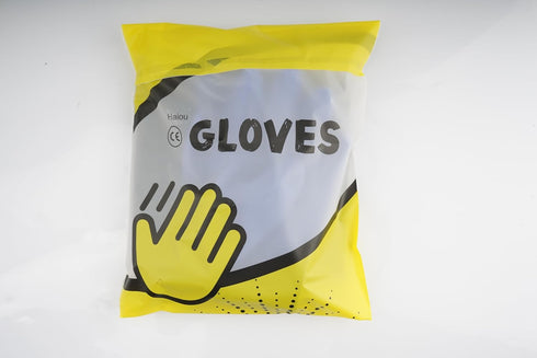 Haiou Long Rubber Gloves, Elbow Length Chemical Resistant with Cotton Lining, 25 inches, Large