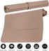 Boutilon Leather Mouse Pad - Extended Non-Slip Desk Pad for Keyboard and Mouse, 24"x14" (S-Champagne)
