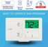 Lux Pro P111 Non-Programmable Thermostat; 1 Heat, 1 Cool; Batteries Included