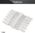 Utoolmart 4mm Wool Felt Mounted Points, Conical Polishing Bits, Burrs Buffing Wheels Grinding Head with 1/8" Shank (12