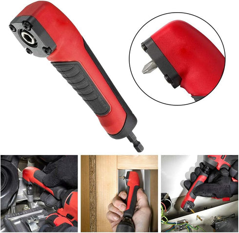 Right Angle Attachment for Electric Screwdriver, 90 Degree Corner Device, ABS Handle Socket Adapter for 18v Drill