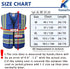 Reflective Safety Vest for Men Women with 5 Pockets and Zipper Front High Visibility Mesh Vest Hi Vis Construction Work Vest,Meets ANSI/ISEA Standards(KZ177-Blue-M)