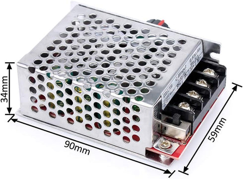 KeeYees 7-70V 30A PWM DC Motor Speed Controller Switch for 12V 24V 36V 48V with 30 Amp Fuse