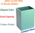 RDG Light Green Plastic Cute Pen Holder | Rectangular Shape Pen Box | Desk Organizer for School, Home, Stationery