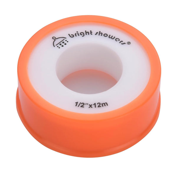 BRIGHT SHOWERS Teflon Tape, PTFE Water Sealant Thread Tape, 472" Length 1/2" Width White