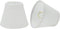 Aspen Creative 32066-2A, Hardback Empire Clip-On Chandelier Lamp Shade, White, 3" Top x 5"