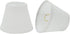 Aspen Creative 32066-2A, Hardback Empire Clip-On Chandelier Lamp Shade, White, 3" Top x 5"