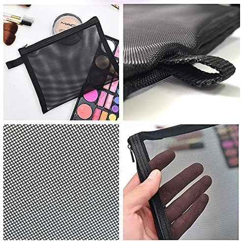 pendancy Mesh Zipper Pouch 5pcs Lightweight Nylon File Folders Document Organizer for Travel and Office