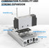 TAILONZ PNEUMATIC 300M 4-Position Manifold 4V310-10, 3/8 Inch Solenoid Valve Base with Accessories