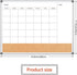 Upgraded Monthly Calendar Dry Erase White Board & Cork Bulletin Board, 17.7" x 23.6" Aluminum Frame