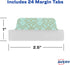 Avery Margin Ultra Tabs, 2.5" x 1", Assorted Metallic Geometric Designs, 24 Repositionable Page Tabs