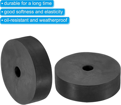 PATIKIL Multi Purpose Rubber Spacer, 4 Pcs Neoprene Round Anti-Vibration Isolation Pads for HVAC Bolts