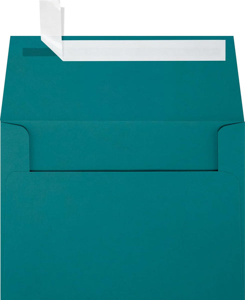 LUXPaper A6 Invitation Envelopes | Peel & Press | Teal | 4 3/4" x 6 1/2" | 80lb. Text | 50 Qty