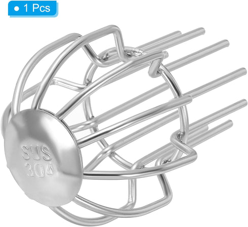 PATIKIL Gutter Guard, 304 Stainless Steel Down Pipe Filter, 2 Inch Anti-Blocking Drain Cover for Leaves Debris