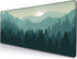 Large Gaming Mouse Pad, Non-Slip Rubber Base with Stitched Edges, 31.5x11.8 inch Abstract Landscape Mountain